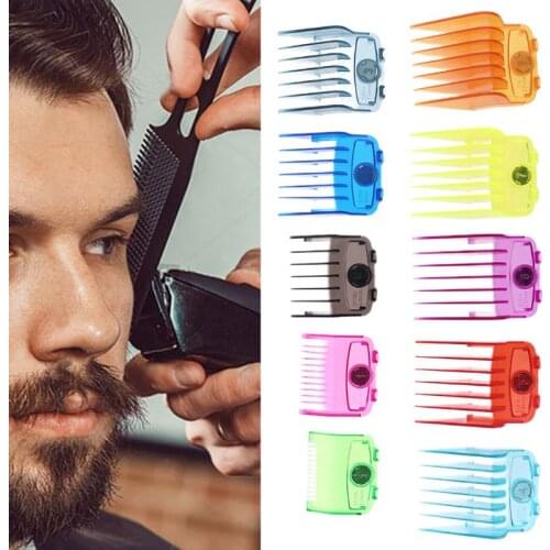 10 Pcs/set Professional Oil Head Electric Clippers Magnet Caliper Limit Comb Hair Clipper Tooth Guides Combs Cutting Tool