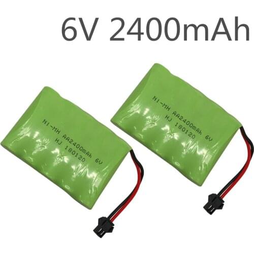 2pack 6V 2400mAh Remote Control toy electric lighting lighting security facilities AA battery RC TOYS Ni-MH battery group