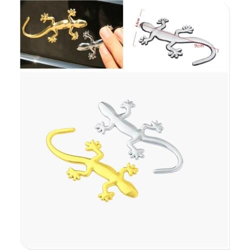 3D Auto Motorcycle Styling Applique Car Sticker Animal Gecko for