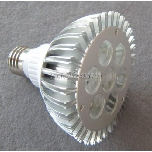 Free shipping to Europe AC85v/265V IR remote control multicolor rgb 7X1W Par30 led spotlight 10pcs/Lot for dancing halls