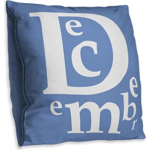 Month Letter Double Side Print Cushion Cover Polyester Decorative for Sofa Seat Soft Throw Pillow Case Cover 45x45cm Home Decor