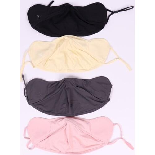 Golf Summer Sunscreen Mask Womens Ice Silk Sunshade Mask Outdoor Sports Anti-VU Golf Training Mask with Adjustable