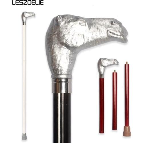 Middle East Fashionable Cane Man Silver Camel-Head White Walking Stick Women Decorative Walking Canes For Saudi Arabia