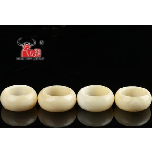 Natural yak bone natural trigger finger ring bodhi Buddha bead pendant