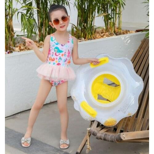 New Childrens Pool Floating Bed Floating Baby Seat Inflatable Swimming Ring Childrens Summer Party Toys