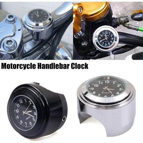 NEW Motorcycle Quartz Clock 7/8" Waterproof Motorcycle Handlebar Mount Dial Clock Universal Moto Luminous Clock