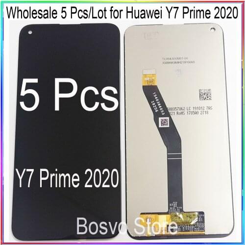 Wholesale 5 Pcs/Lot for Huawei Y7 prime 2020 LCD screen display and with touch assembly Y7P