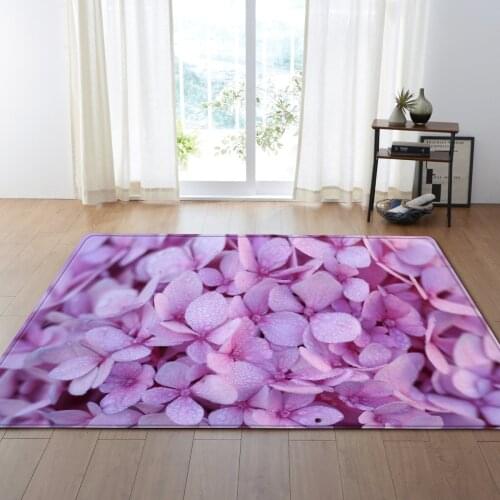 Flower leaves 3D Printing Carpet Hallway Doormat Anti - Slip Bathroom tea table Carpet Absorb Water Kitchen Mat/Rug home decor