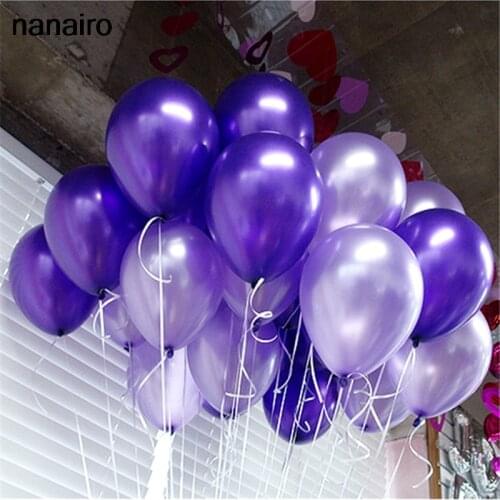 20pcs 10inch Purple Latex Balloons Air Balls Inflatable Wedding Party Decoration Birthday Kid Party Float Balloons Classic Toys