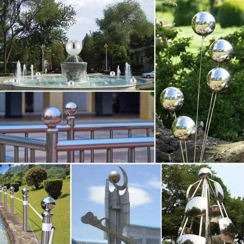 Steel Round Ball Hollow Gazing Ball Christmas Ball For Garden Decoration Gold Mirror Sphere Supplier Polished Shiny Z2G1