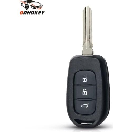 Dandkey Replacement Remote Car Key Shell For Renault Duster Sandero Logan Clio Captur Laguna Scenic 2015 2016 Fob Case Cover