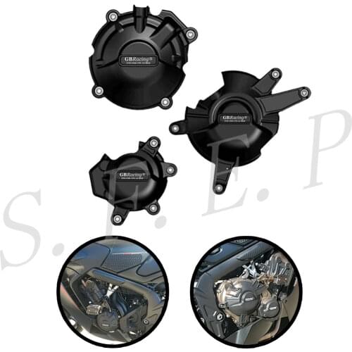 Motorcycle Engine Case Guard Protector Cover GB Racing For Honda CB650F & CBR650F 2014-2020 , CB650R & CBR650R 2019-2020