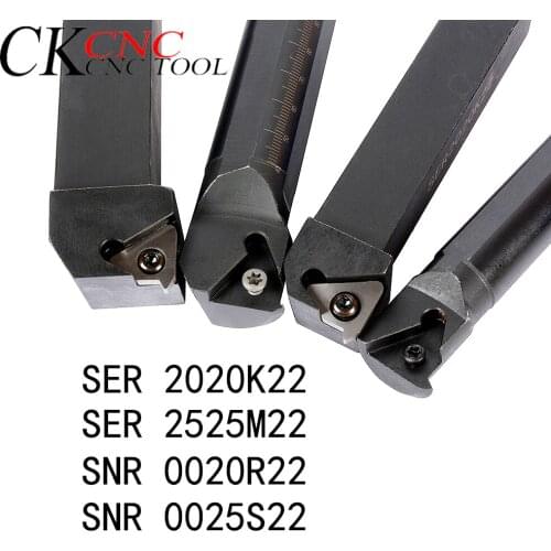 1PCS SER SNR SER2525M22 SER2020K22 SNR0020R22 SNR0025S22 turning tool holder Threading turning tools for carbide inserts 22ER IR