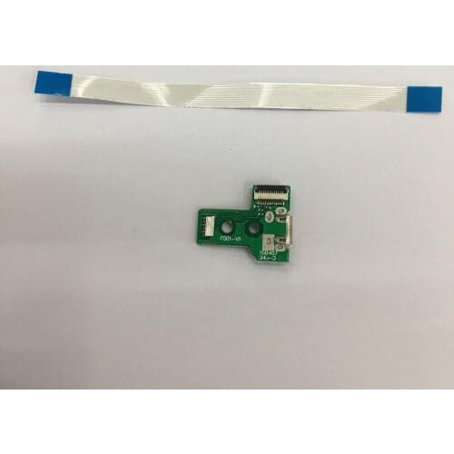 100set for JDS030 USB Charging Port Socket Board W/ Flex Ribbon Cable For PS4 Controller Charger Pcb Board