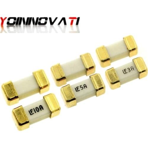 100PCS 1808 125V 250V AC 0451 SMD Fast Blow Fuse 0.5A 0.75A 1A 2A 3A 4A 5A 6.3A 8A 10A 12A 15A 500MA 750MA 0451ultra-rapid Fuses