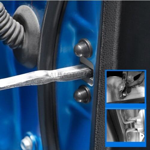 12PCS Car Door Stop Arm Screw Protective Cover For Toyota Highlander RAV4 Land Cruiser Accessories