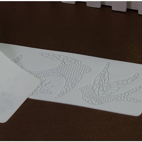 39*8CM BIRD Silicone sugar Lace Mat Cake Decorating mold Moldes De Silicona Home Kitchen Cupcake Cake Mold