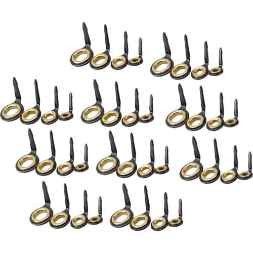 40pcs 4 Sizes Fishing Rod Pole Guide Tip Set Stainless Steel Ceramic Top Ring Lure Tool Repair Kit Fishing Accessories Tackles