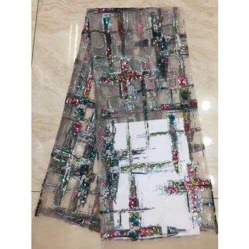 African Lace Fabric 2021 High Quality African French Sequined Lace Fabric, Ladies Nigeria Lace Fabric D40851
