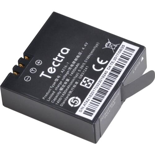 1PCS 1400mAh AZ16-1 Battery for Xiaomi 1 2 4K Original Xiao Mi Yi Lite Action Cameras