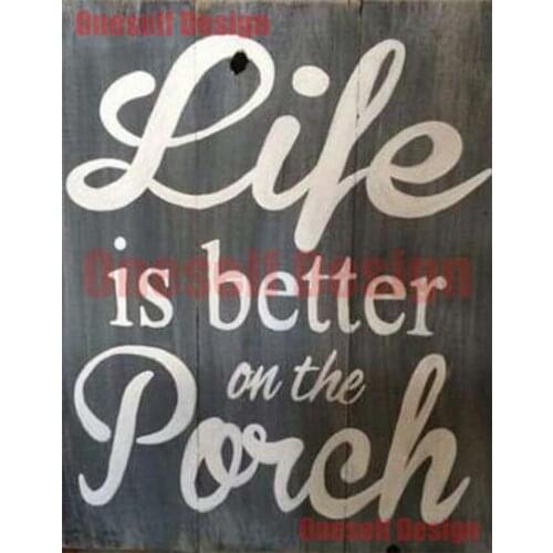 Life is better 5d diamond painting full square home family diamond mosaic sal 5d diamond embroidery sale livingroom wall sticker