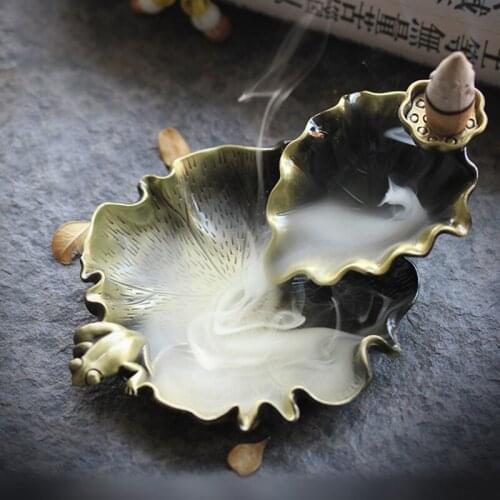 Antique Incense Burner Backflow Censer Waterfall Incense Burner Toilet Incense Holder Mixed Incense Cones Bathroom accessories