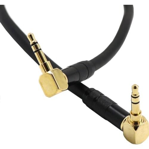 0.2/1/1.5m 3.5mm Jack Audio Cable 3.5 Male to Male AUX Cable 90 Degree Right Angle for Car Headphone MP3/4 Aux Cord