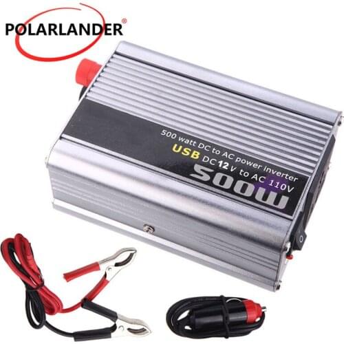 Car voltage Transformer 500W Car power Inverter converter DC 12V to AC 220V USB Port modified sine wave