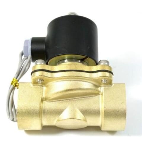 Free Shipping 2PCS 1-1/4'' Fliud Control Solenoid Valve Water Model 2W350-35 35mm Bore DC 24V