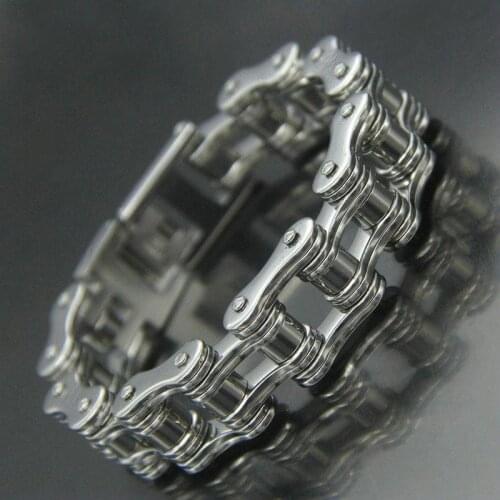 4 Color Stainless Steel Biker Punk Rock Mens Jewelry Bracelet Link Motorcycle Bike Accessories Chain Bangles Friends Bracelets