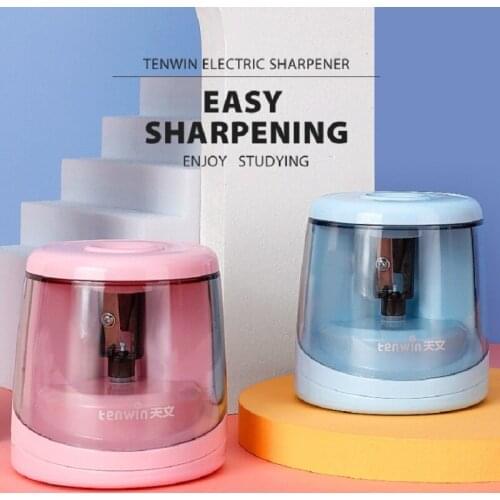 Electric Auto Pencil Sharpener Switch Pencil Sharpener For 6-8mm Pencil Color Pencil School Office Stationery Home