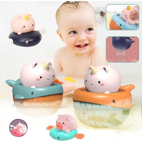 Bath Toys Animal Cute Cartoon rabbit Crab Classic Baby Water Toy Infant Swim Chain Clockwork Toys For Kids Shower Toys For Baby