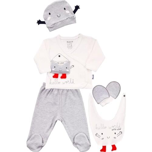 5 pcs Baby Clothes 0-3 m Spring Summer Newborn Clothing Gift Set Cotton Girls Boys Baby Clothes Baby outfit Cotton
