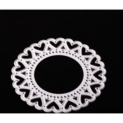 Metal Love circle paper die cutting dies for Scrapbooking/DIY Easter wedding Halloween Easter card