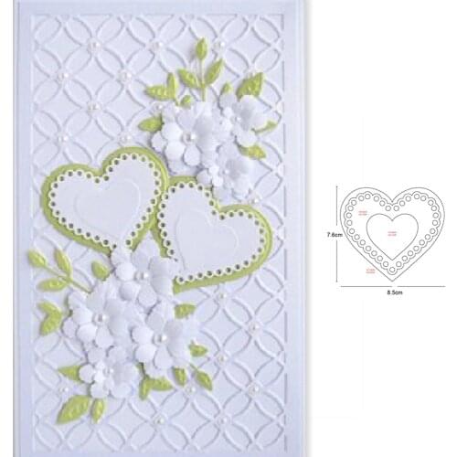 Metal cutting dies layer heart frame 2020 new cut die mold Scrapbook paper craft knife mould blade punch stencils dies