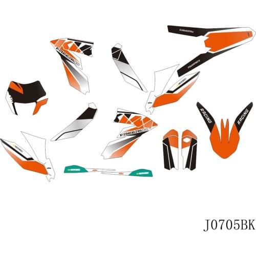 Full Graphics Decals Stickers Custom Number Name Glossy Bright Stickers Waterproof for KTM Freeride 250 350