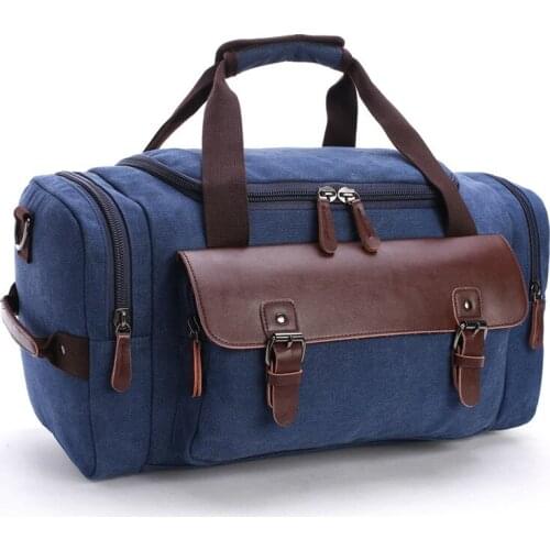 032318 new hot good quality unisex women men canvas travel bag male large tote bag