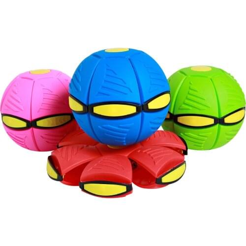 New UFO Decompression Flying Saucer Ball Magic Mini Foot Deformation Venting Balls Disc Parent-child Interactive Outdoor Toy