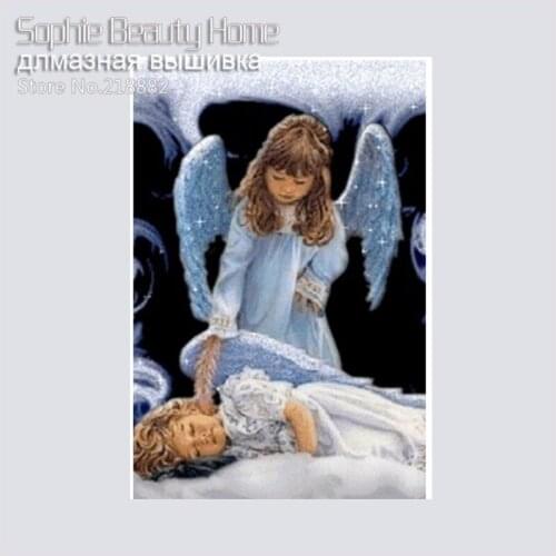 NEW ! Full Resin Square Diamond Painting 5D Diamond embroidery Needlework Mosaic Cross Stitch Angels In Snow