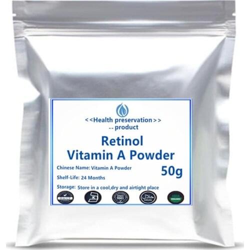 New Arrivals Cosmetics Retinol Vitamin A Powder Anti aging anti wrinkle beauty and skin care supplement Antioxidant