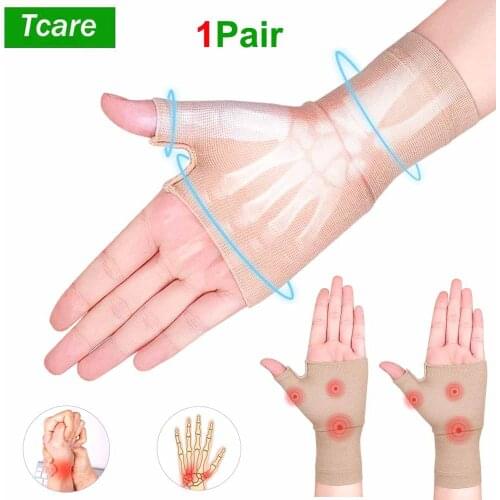 Tcare Compression Gloves Relieve Pain From Rheumatoid, Carpal Tunnel for Computer Typing Dailywork, Support for Hands and Joints