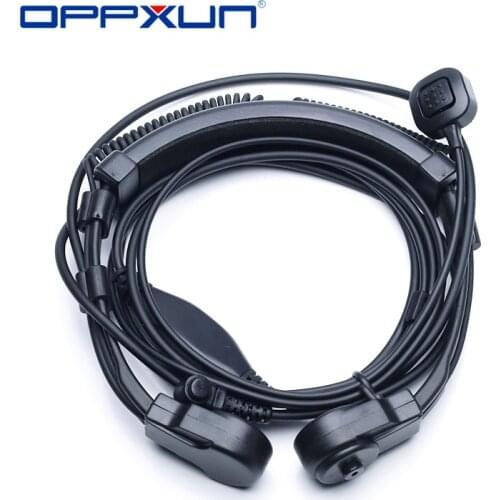 Walkie Talkie 2.5mm 1PIN Headset Throat Microphone Mic Earpiece PTT for Two Way Radio Motorola TLKR T80 T60 T5410 T5428 FR50