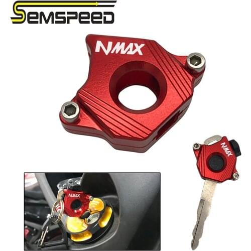 SEMSPEED Motorcycle NMAX logo CNC Key Cover Head Bag Cap decoration key head For Yamaha NMAX 155 150 125 NMAX155 NMAX125 NMAX150