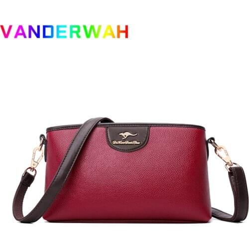 Casual High Quality Leather Crossbody Bags for Women 2021 Fashion Small Shoulder Bag Ladies Luxury Designer Famous Brand Handbag