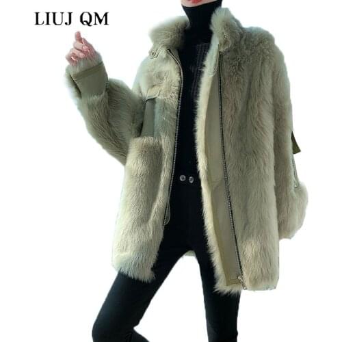 Thick Winter Warm Fur Coat New Fur One Locomotive Clothing 2021 Fashion Granule Sheep Shearing Fur Lamb Pike Coat Women Clothing