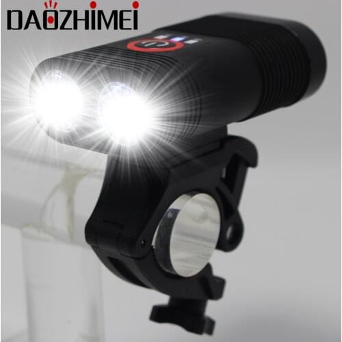 5000LM Bicycle Light 2*XM-L T6 LED Bike Light With USB Rechargeable 18650 Built-in Bicycle Battery 5 modes Front Light