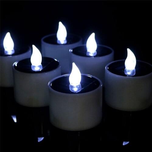 Waterproof Electric Candle Simulation Flameless Solar Powered Led Candle Light Drop Shipping Velas
