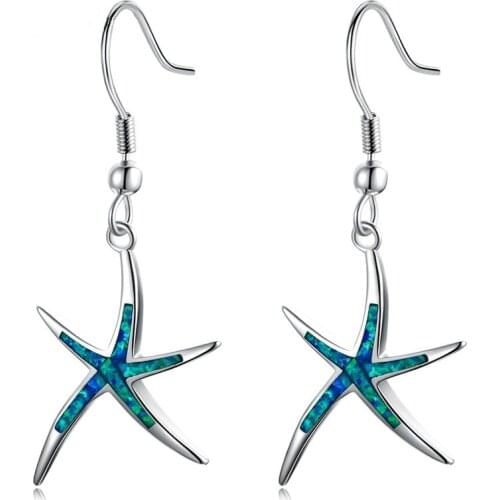 Fashion Dangle Earrings Cute Starfish Design Pendant Earrings For Women Accessories Jewelry Girl Gift Statement Earrings