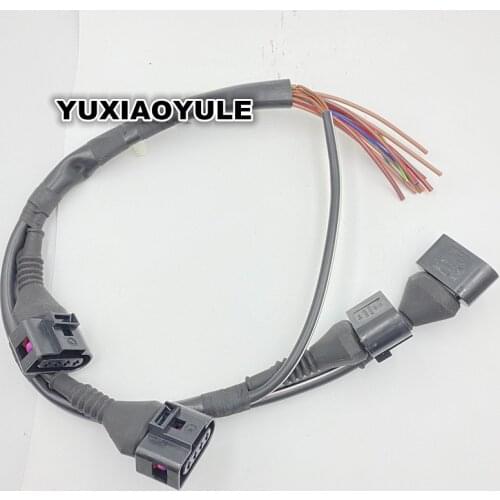 Ignition coil Wiring Harness Plug Connector With Rubber Boot Repair Kit Case For VW Passat B5 CC Bora Jetta Golf Audi A4 Q3 Q5