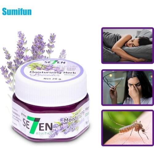 1Pcs 20ml Thai Lavender Cream Ointment Headache Dizziness Mosquito Bites Antipruritic Essential Balm Cream For Improve Sleep